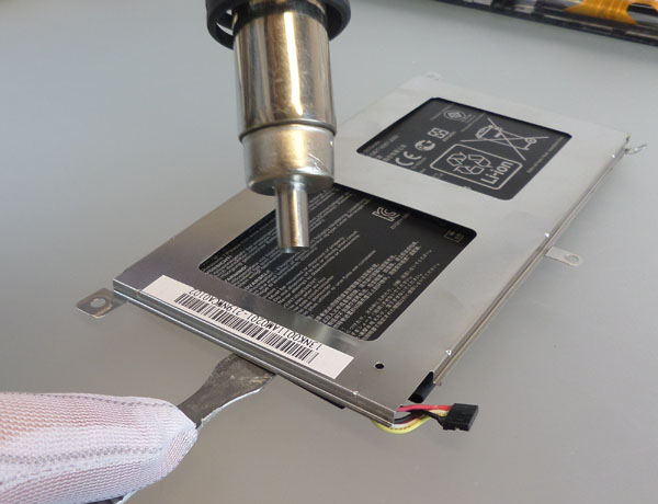 support batterie memo pad